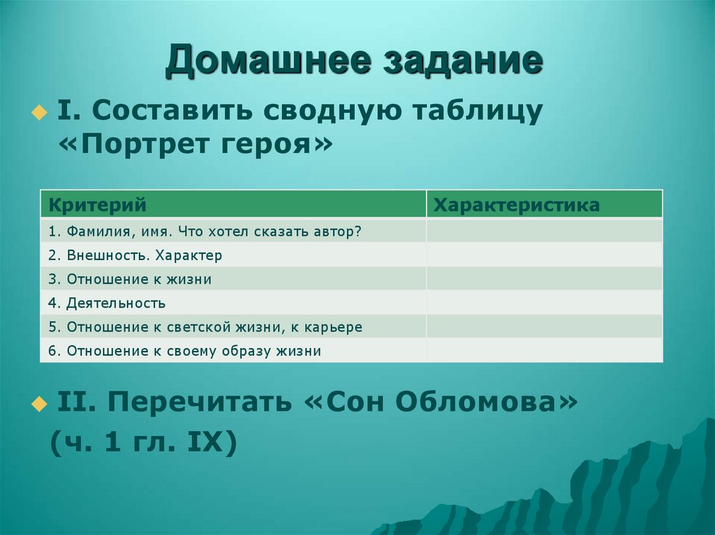 Домашнее задание