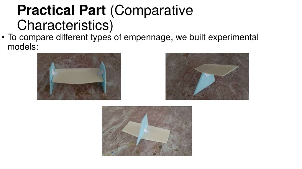 Practical Part (Comparative Characteristics)