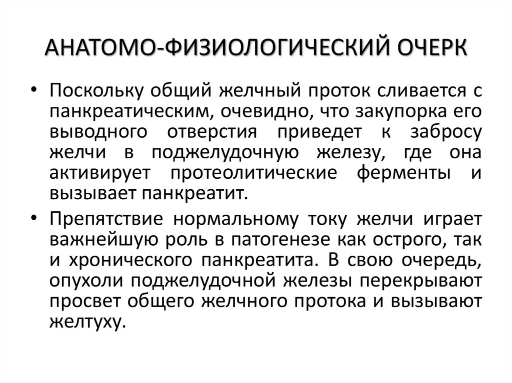 АНАТОМО-ФИЗИОЛОГИЧЕСКИЙ ОЧЕРК
