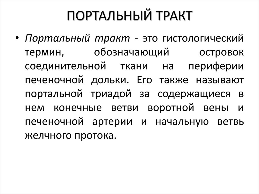 ПОРТАЛЬНЫЙ ТРАКТ