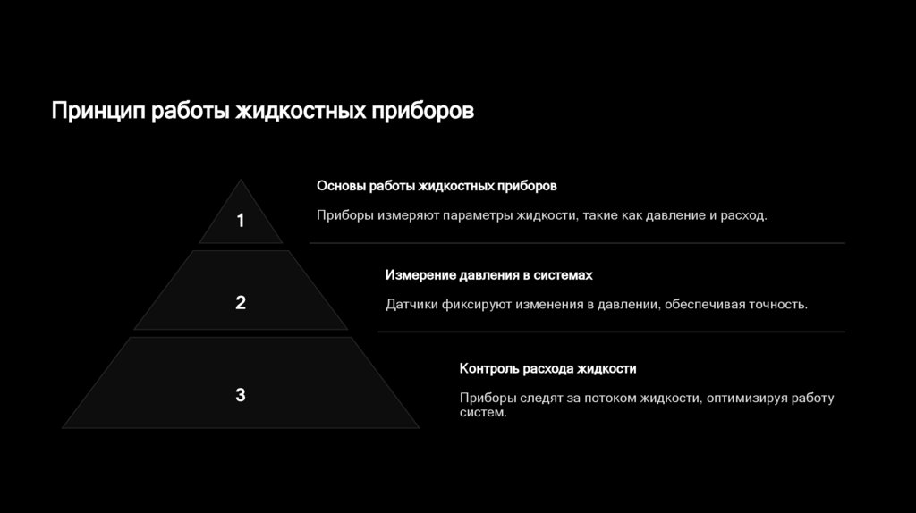 Принцип работы жидкостных приборов