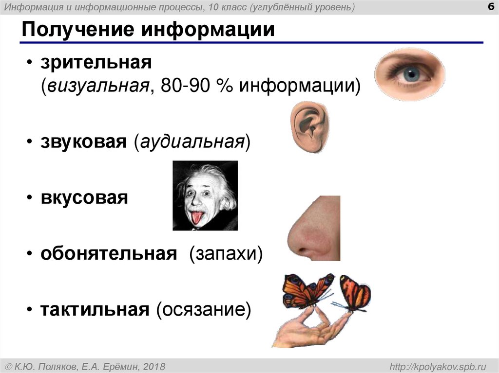 Получение информации