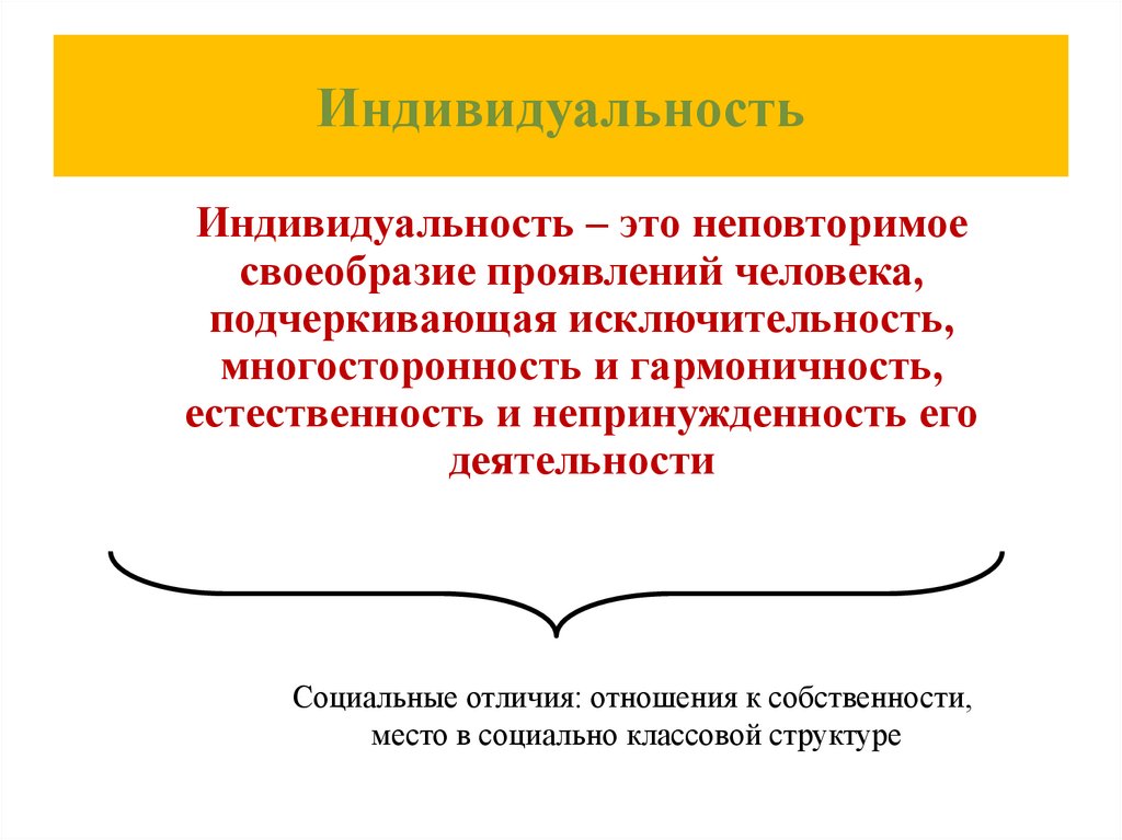 Индивидуальность