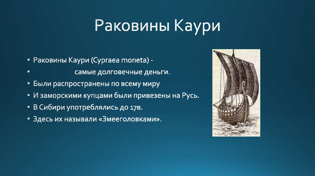 Раковины Каури