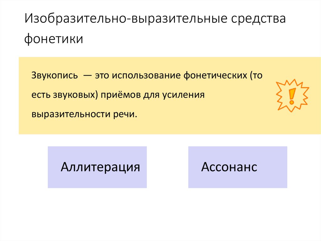 Изобразительно-выразительные средства фонетики