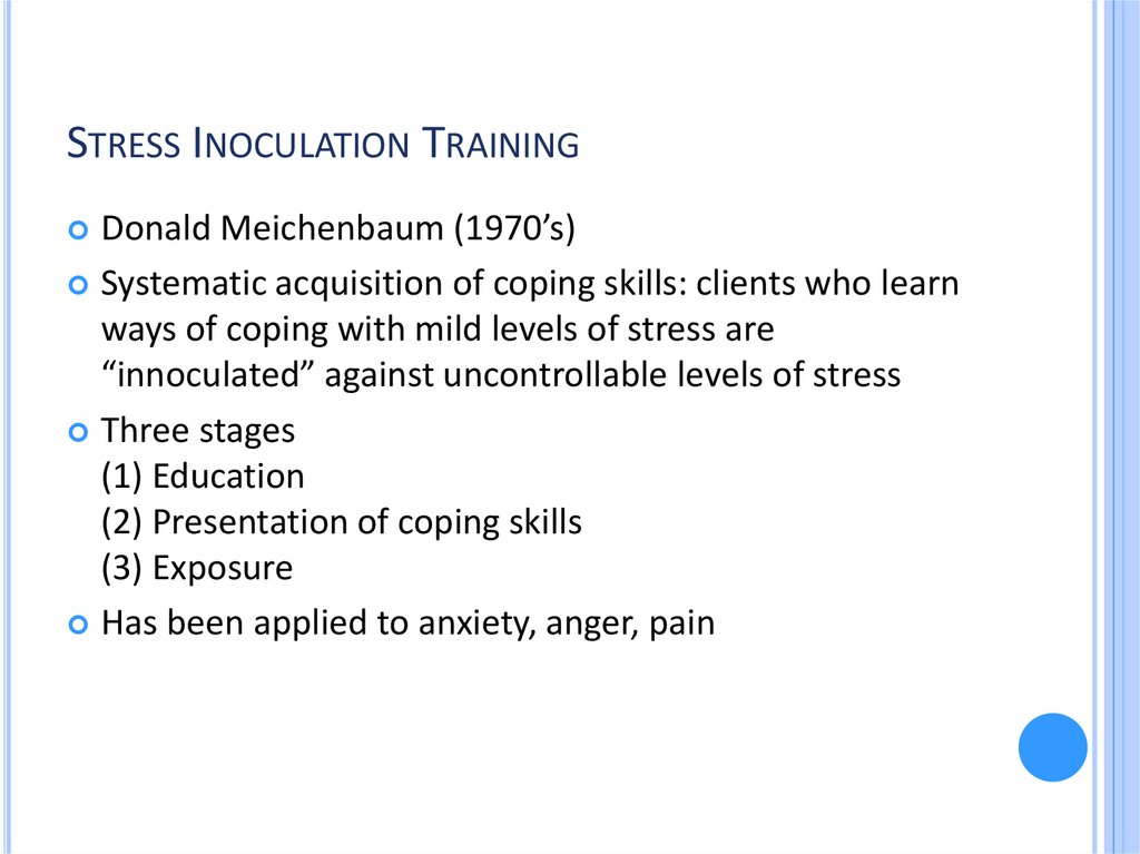 Stress Inoculation Training