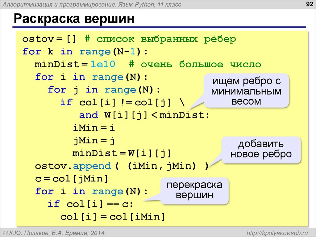 Раскраска вершин