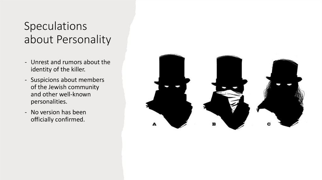 Speculations about Personality