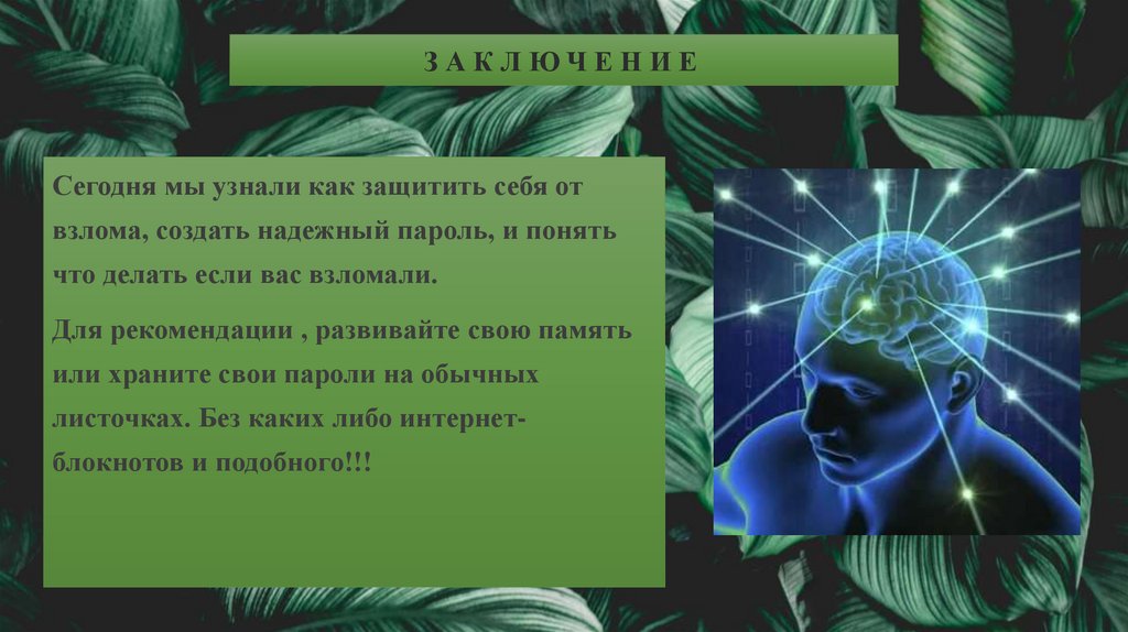 зАКЛЮЧЕНИЕ