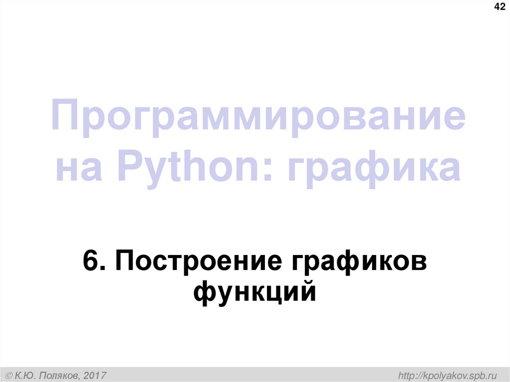 Программирование на Python: графика