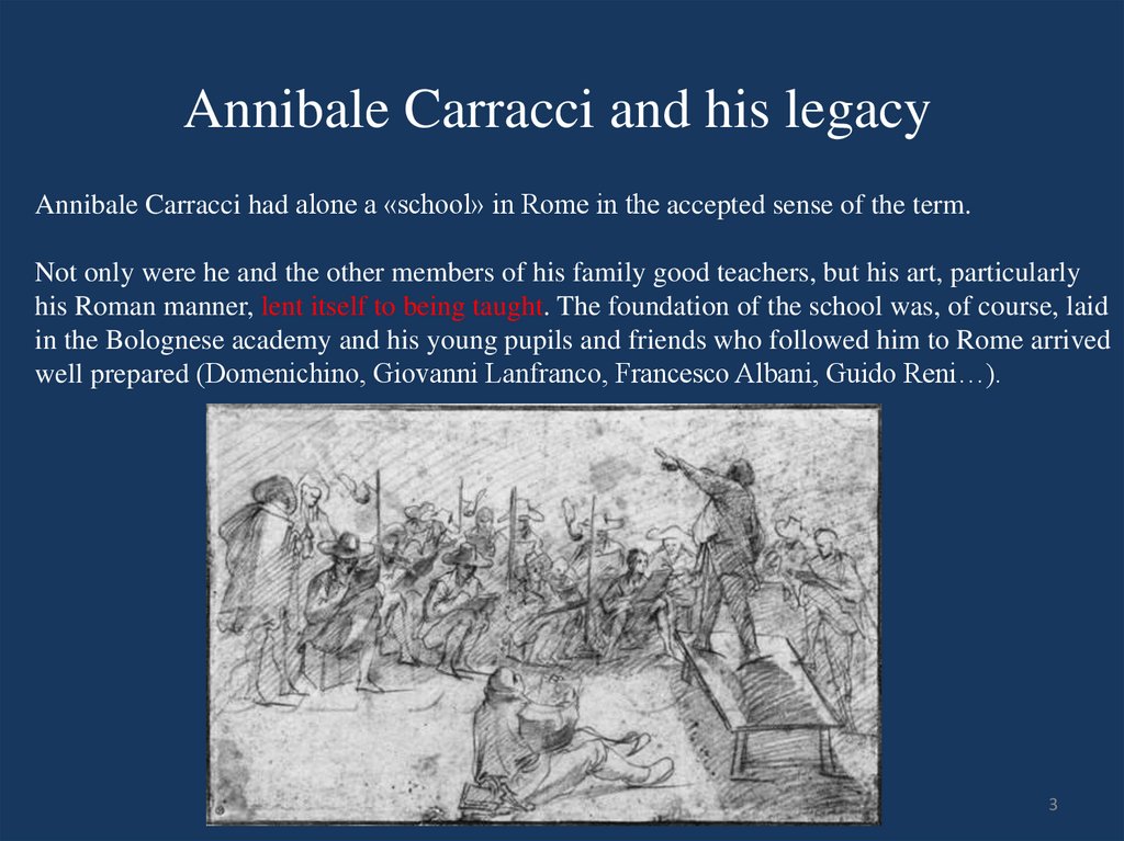 Annibale Carracci and his legacy