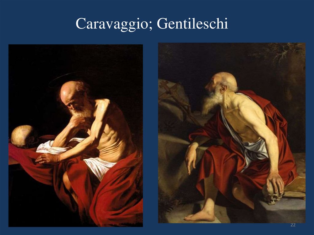 Caravaggio; Gentileschi