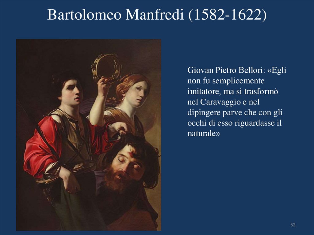 Bartolomeo Manfredi (1582-1622)
