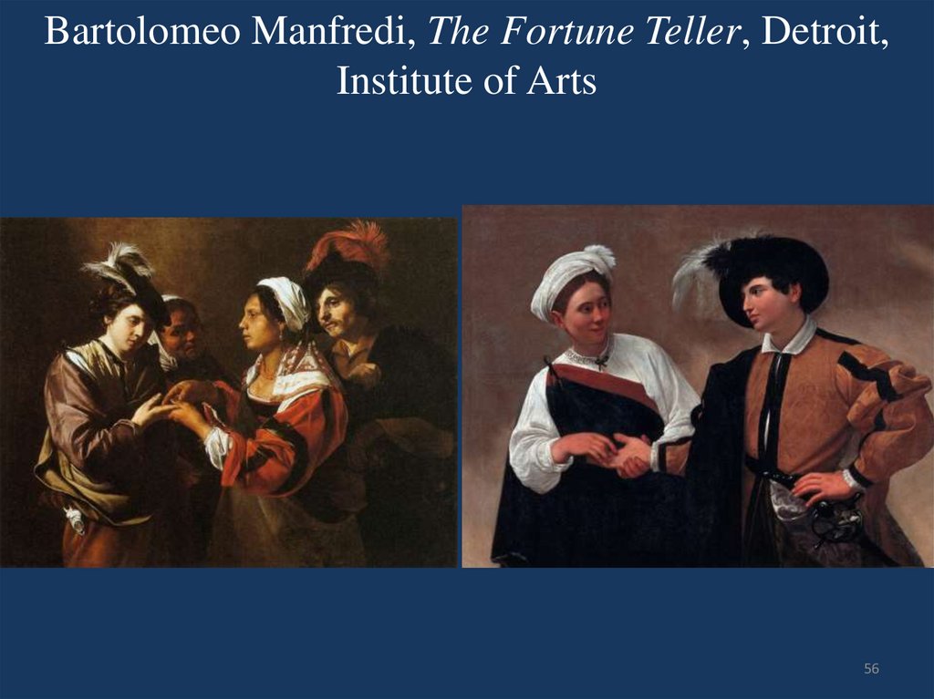 Bartolomeo Manfredi, The Fortune Teller, Detroit, Institute of Arts