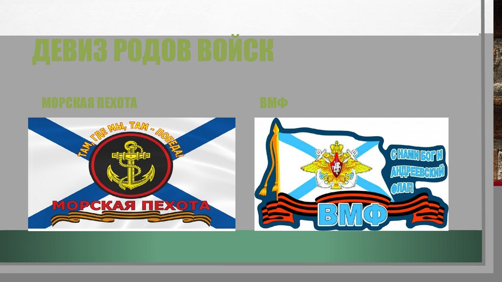 Девиз родов войск