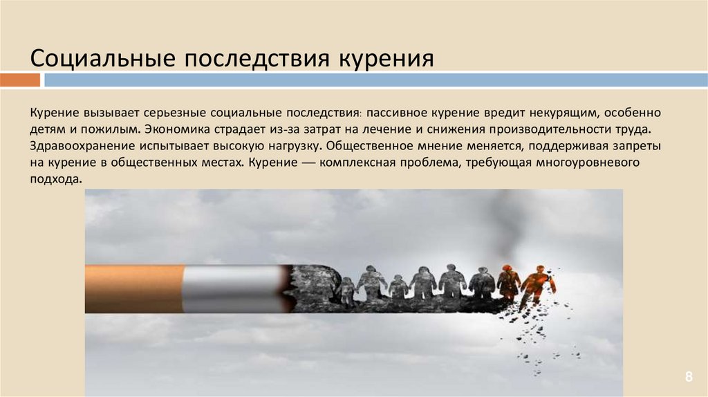 Социальные последствия курения