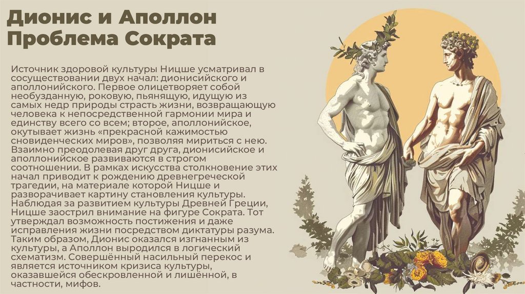 Дионис и Аполлон Проблема Сократа
