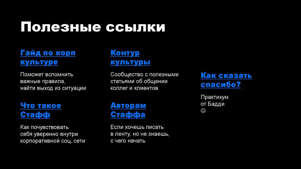 Полезные ссылки