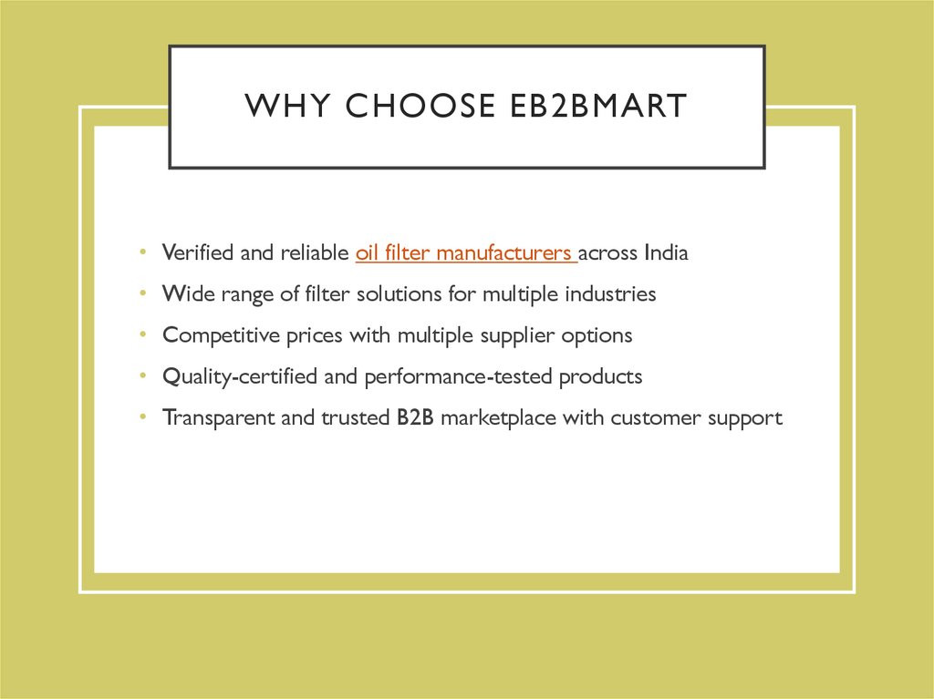 Why Choose eB2BMart