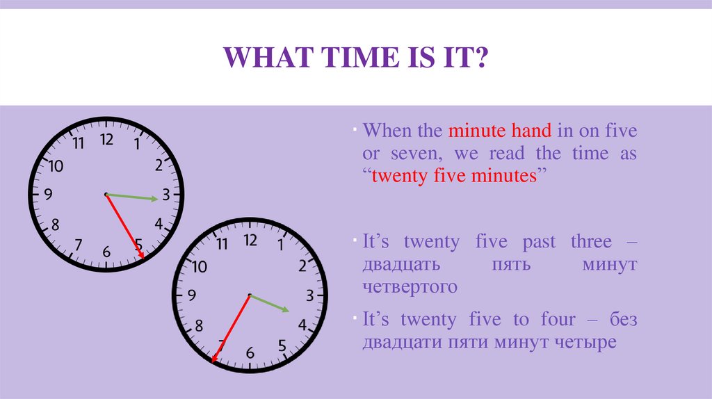 What time is it?
