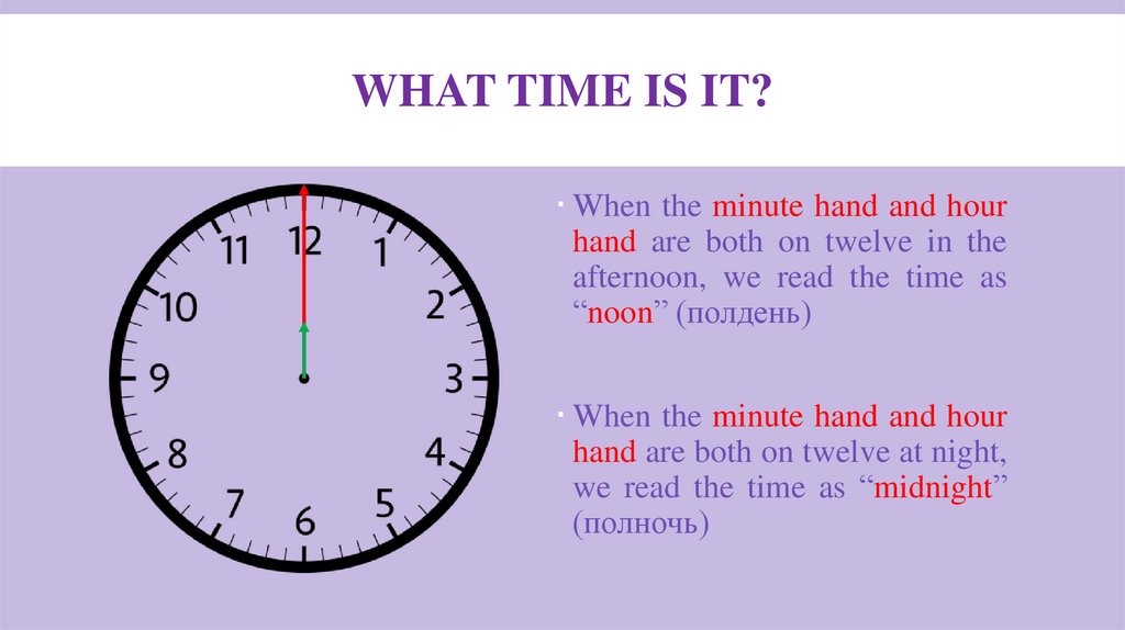 What time is it?