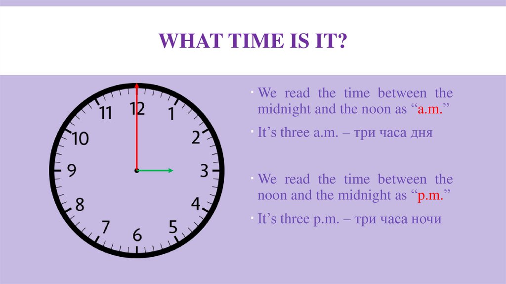 What time is it?