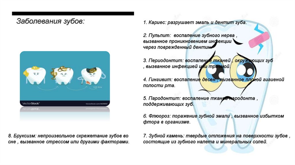 Заболевания зубов: