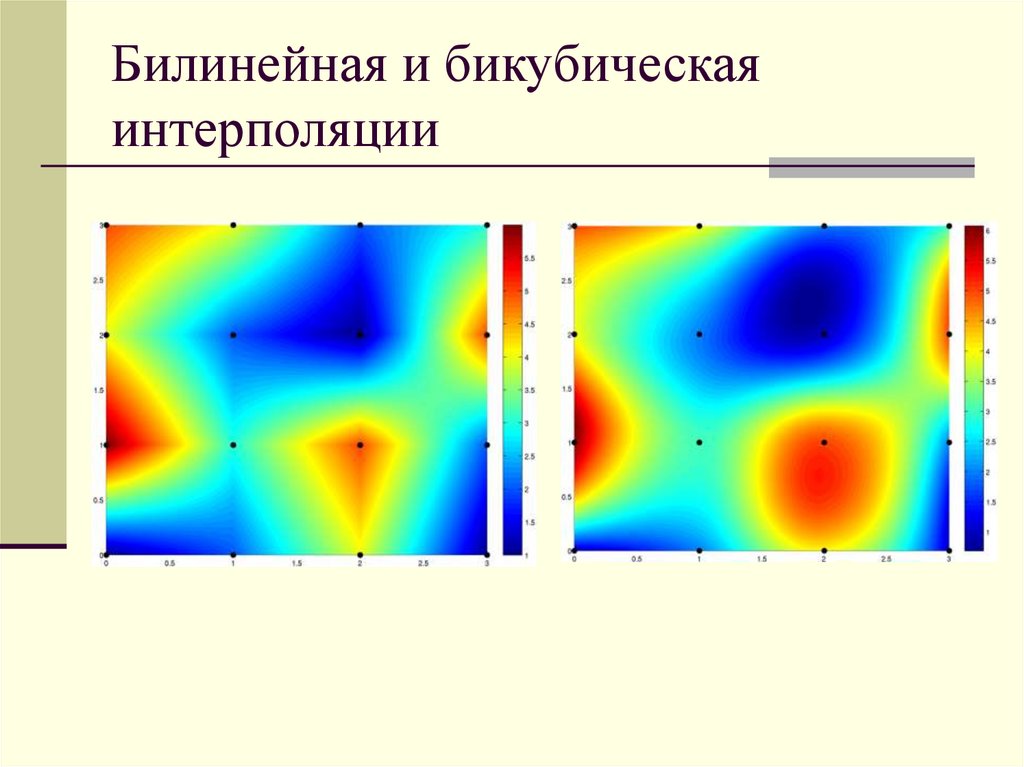 Билинейная и бикубическая интерполяции