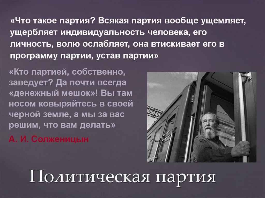 Политическая партия