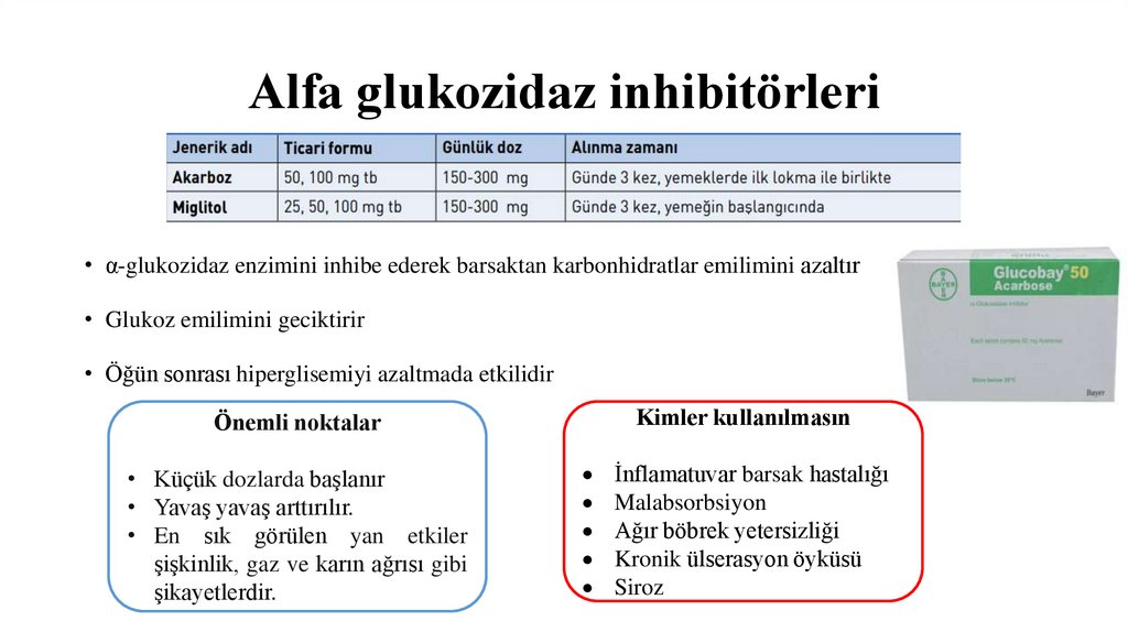 Alfa glukozidaz inhibitörleri