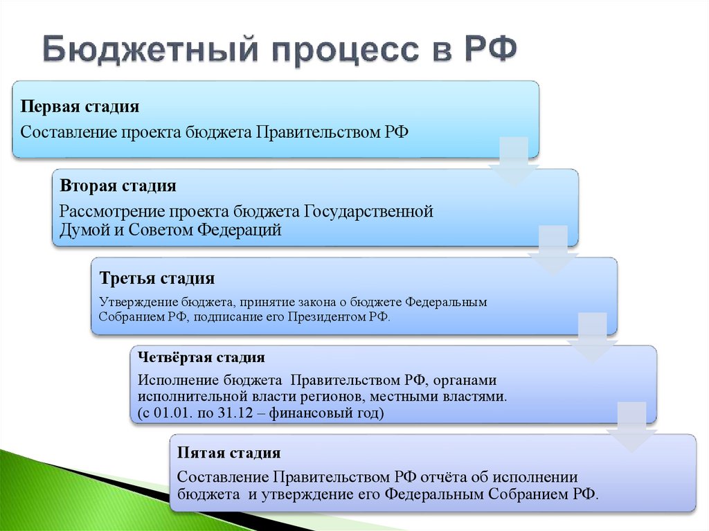 Бюджетный процесс в РФ