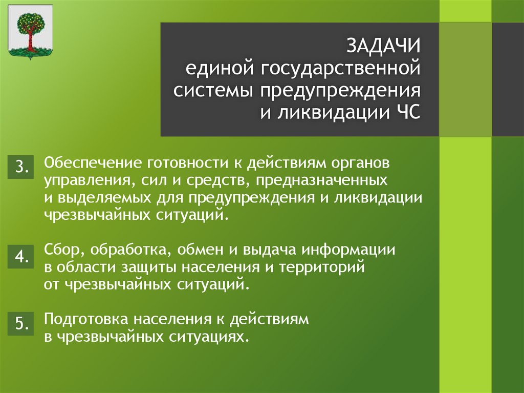 Обеспечение готовности к действиям органов управления, сил и средств, предназначенных и выделяемых для предупреждения и