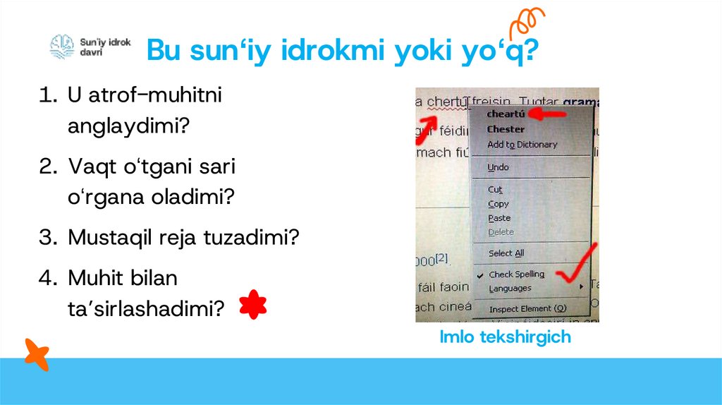 Bu sunʻiy idrokmi yoki yoʻq?