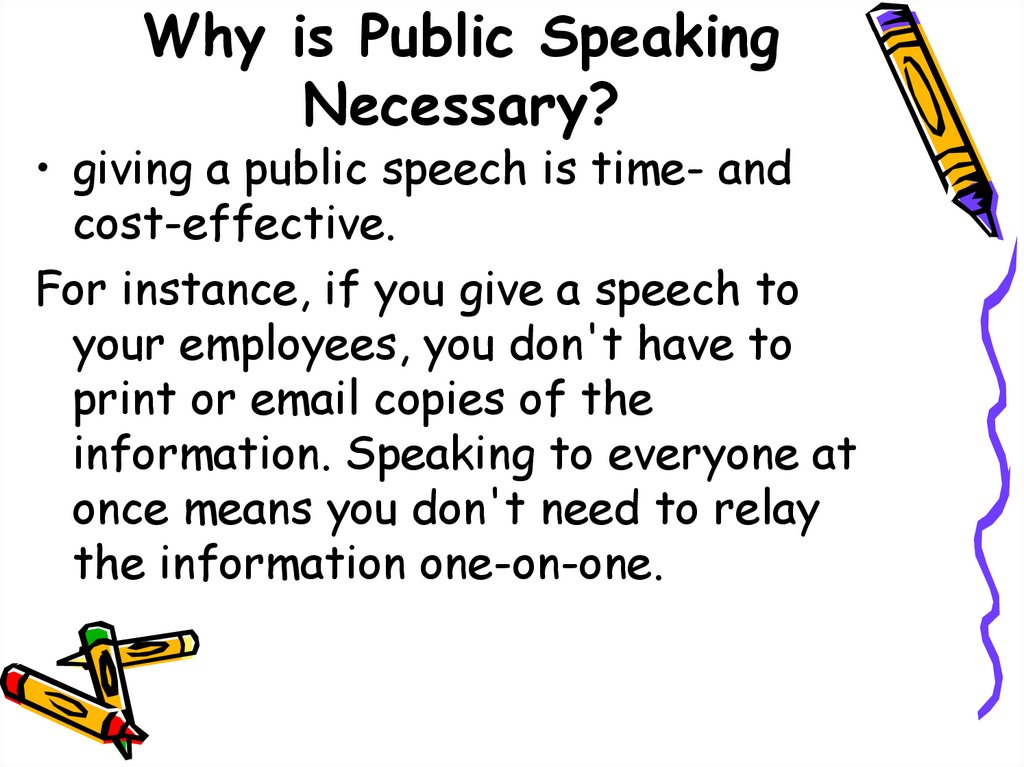 Why is Public Speaking Necessary?