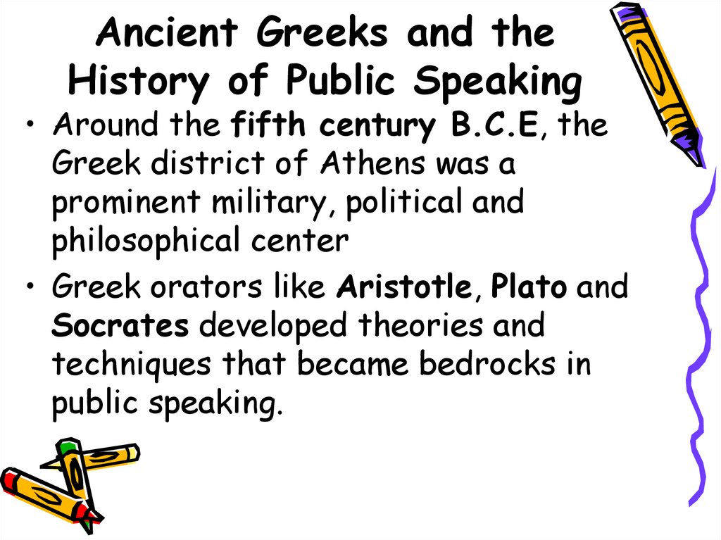 Ancient Greeks and the History of Public Speaking