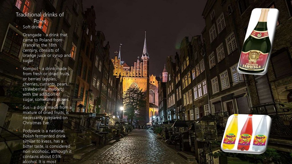 Traditional drinks of Poles