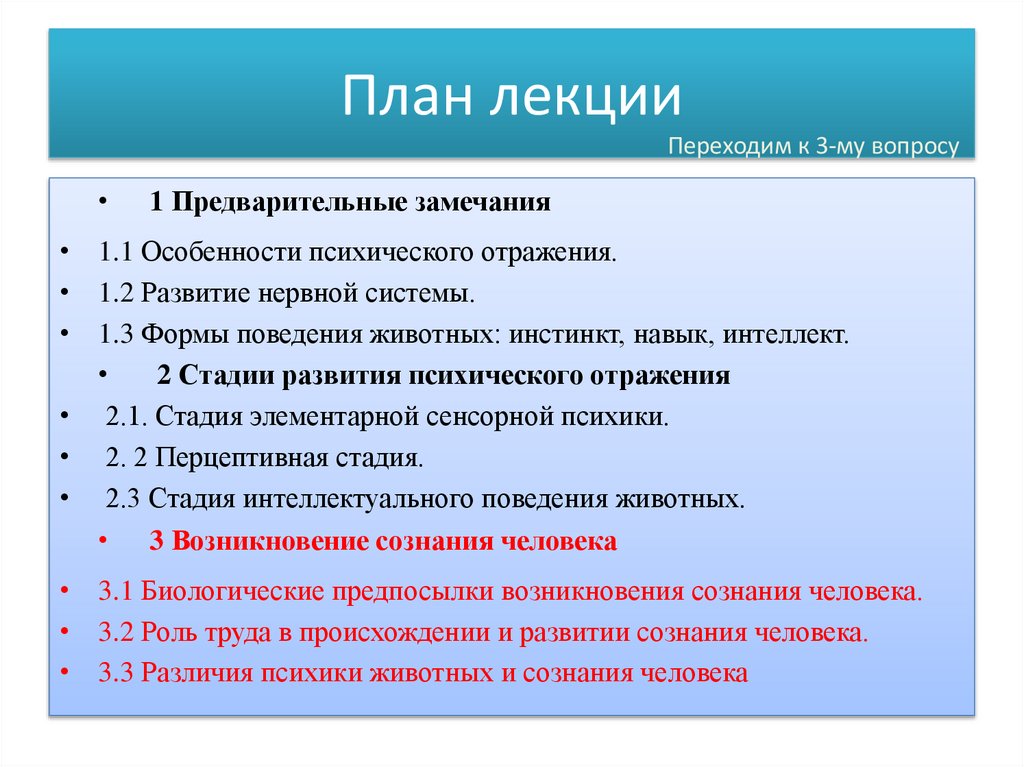 План лекции