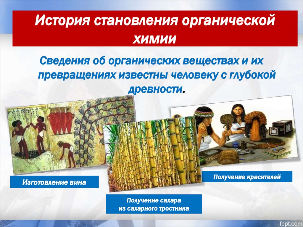 История становления органической химии