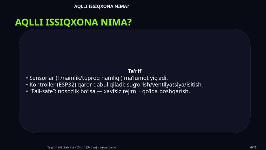 AQLLI ISSIQXONA NIMA?