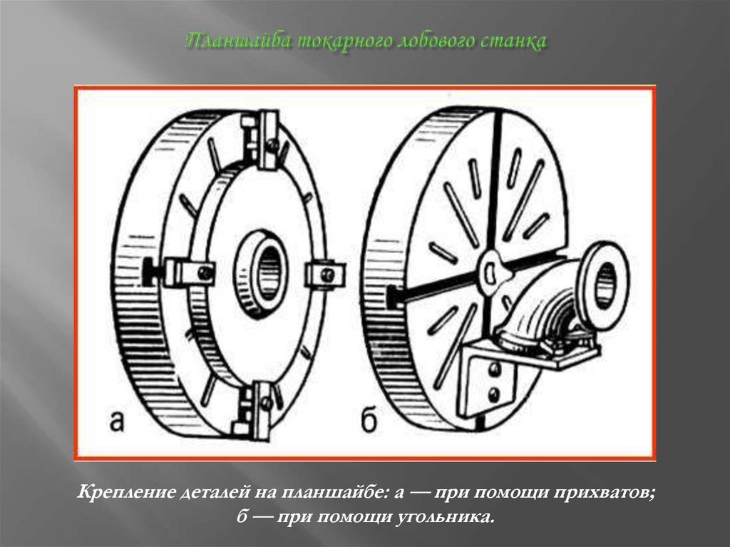 Планшайба токарного лобового станка