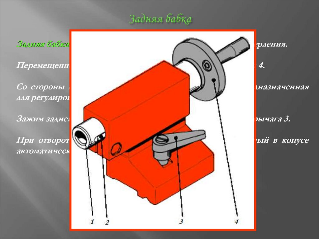 Задняя бабка