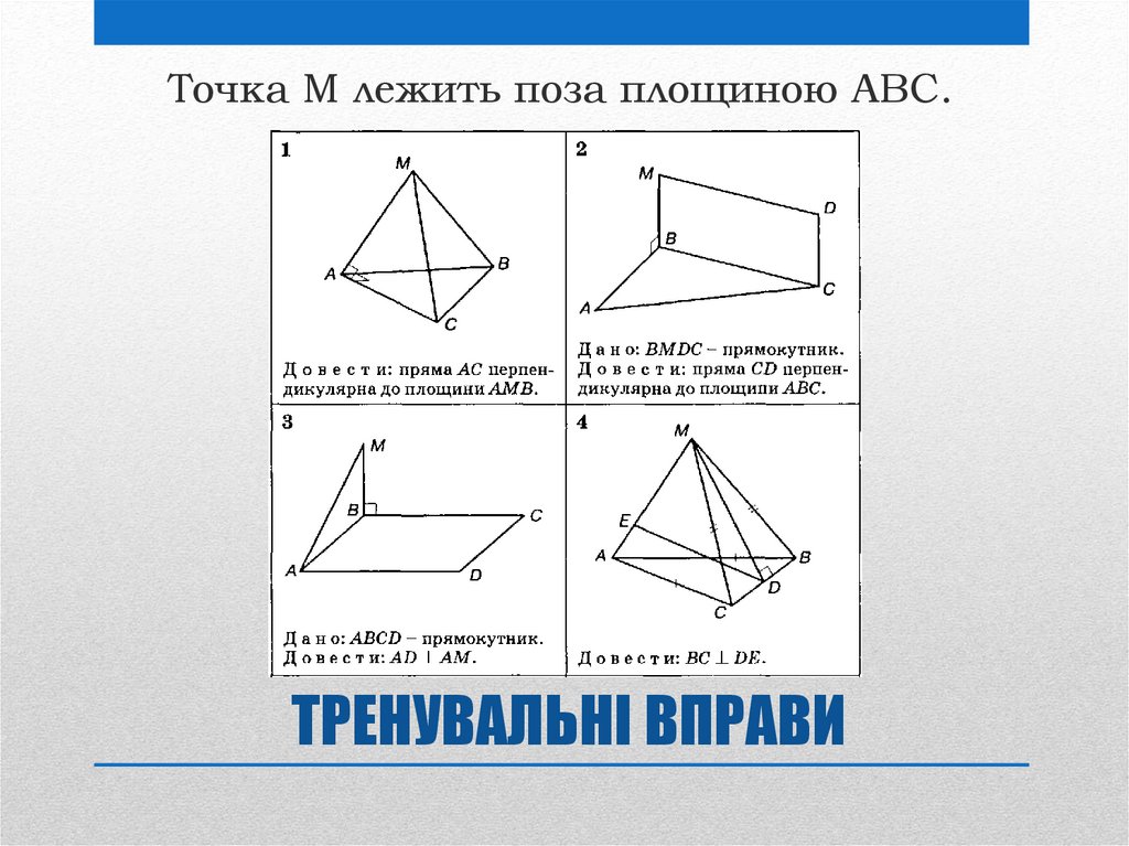 ТРЕНУВАЛЬНІ ВПРАВИ