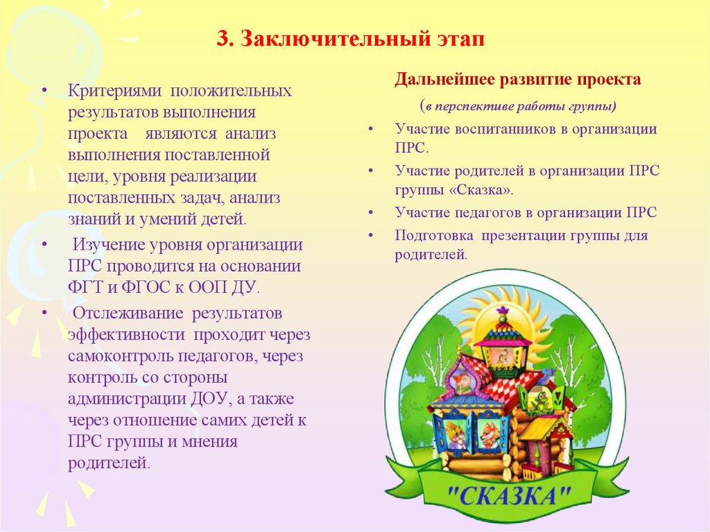 3. Заключительный этап