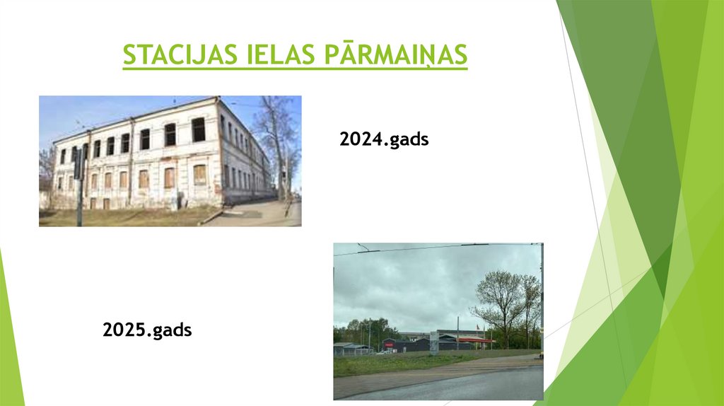 STACIJAS IELAS PĀRMAIŅAS