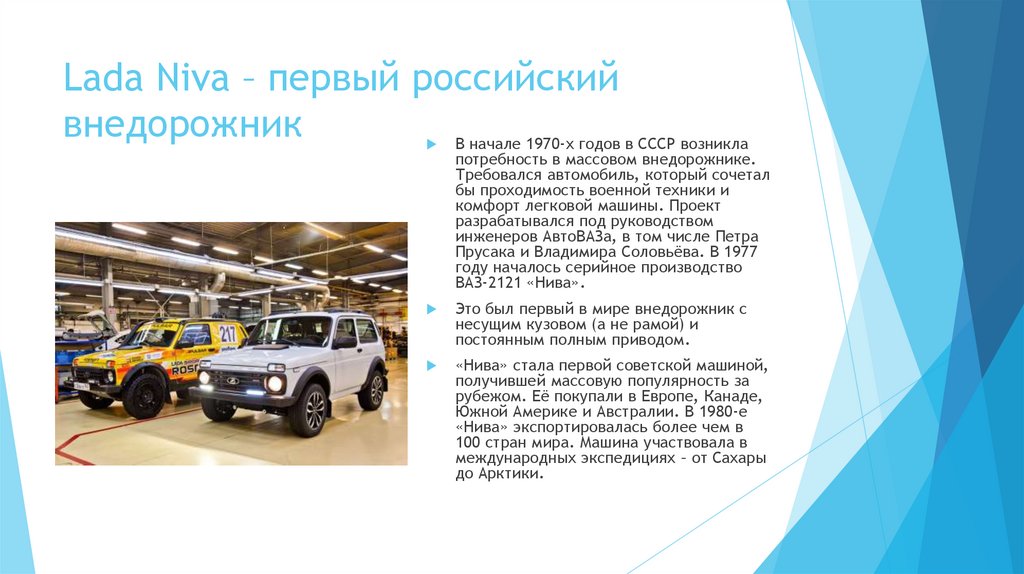 Lada Niva – первый российский внедорожник