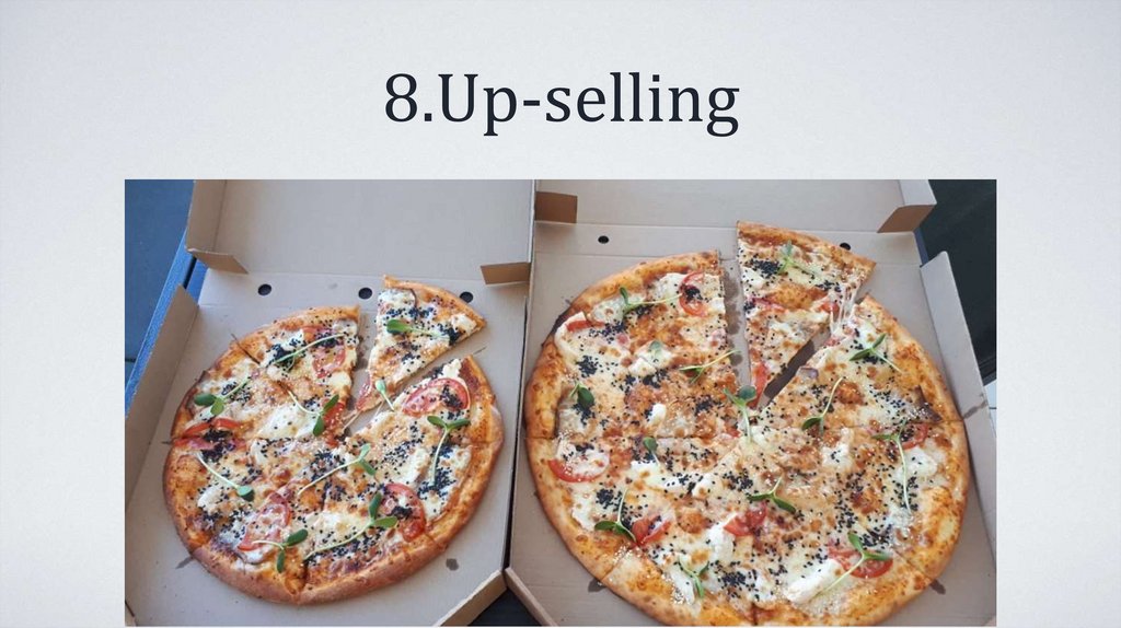 8.Up-selling