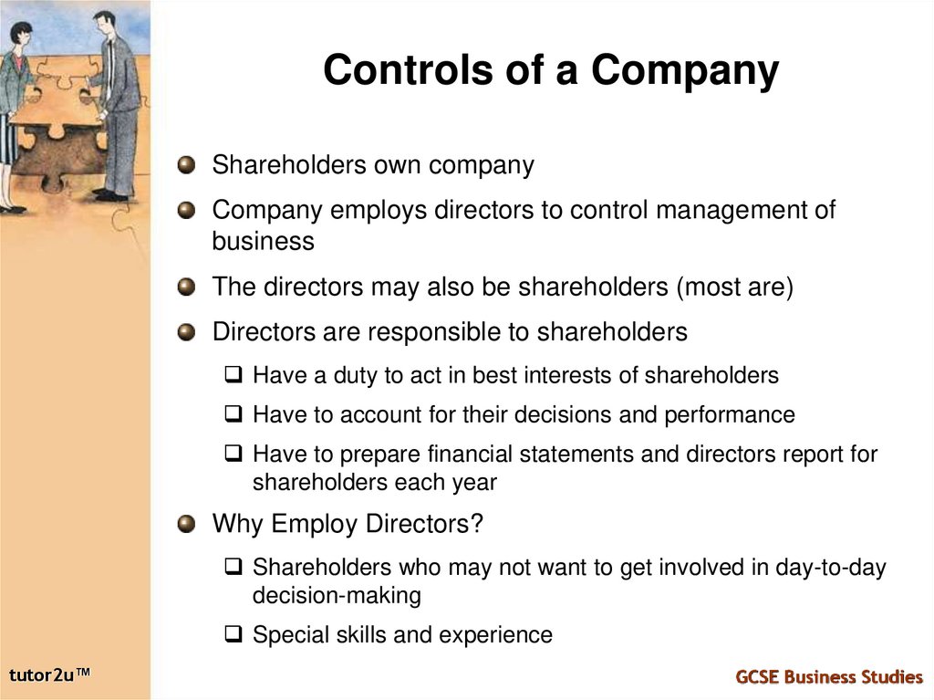 Controls of a Company