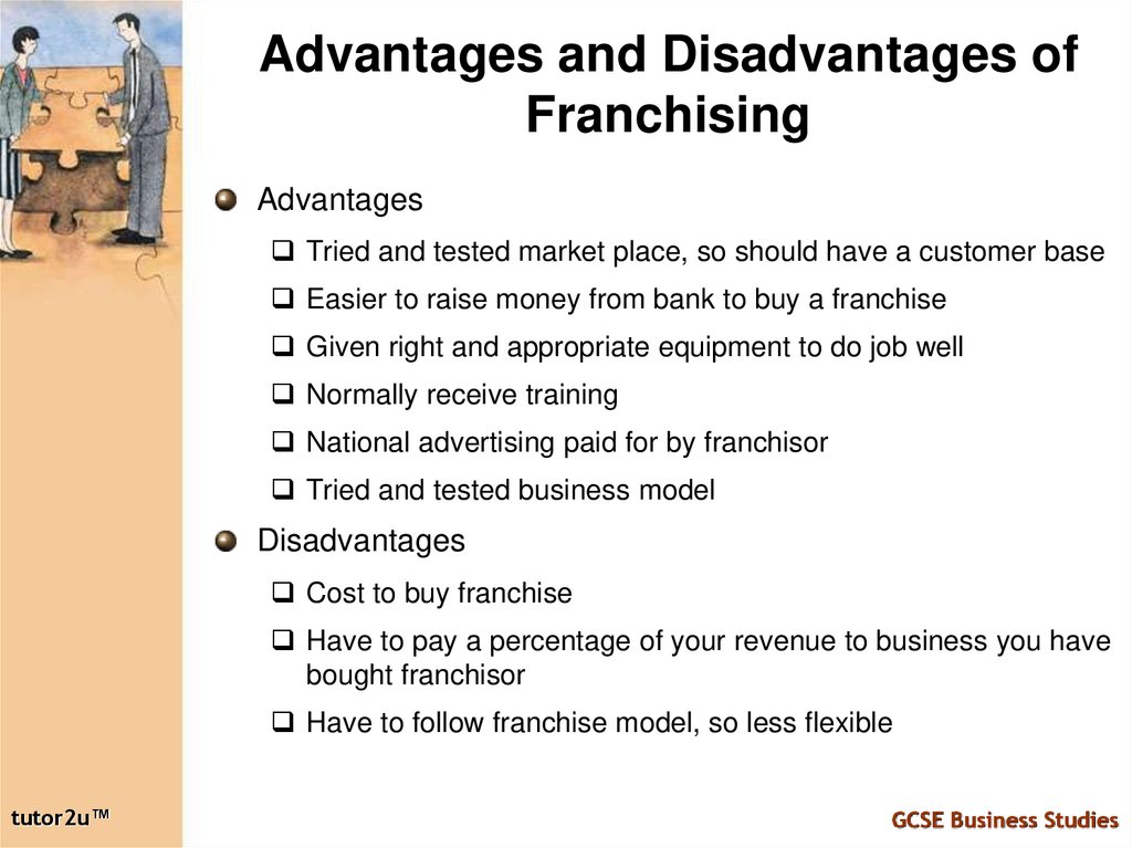 Advantages and Disadvantages of Franchising