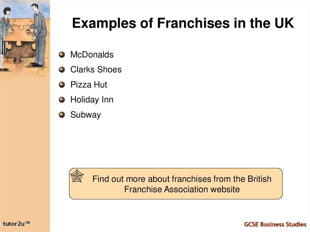 Examples of Franchises in the UK