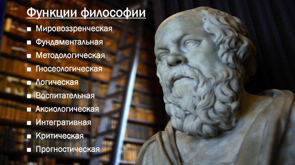 Функции философии